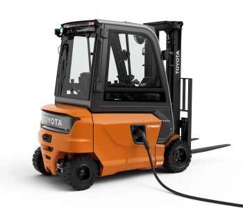 Toyota Traigo48 4-hjulet elektrisk gaffeltruck med Li-ion oplader
