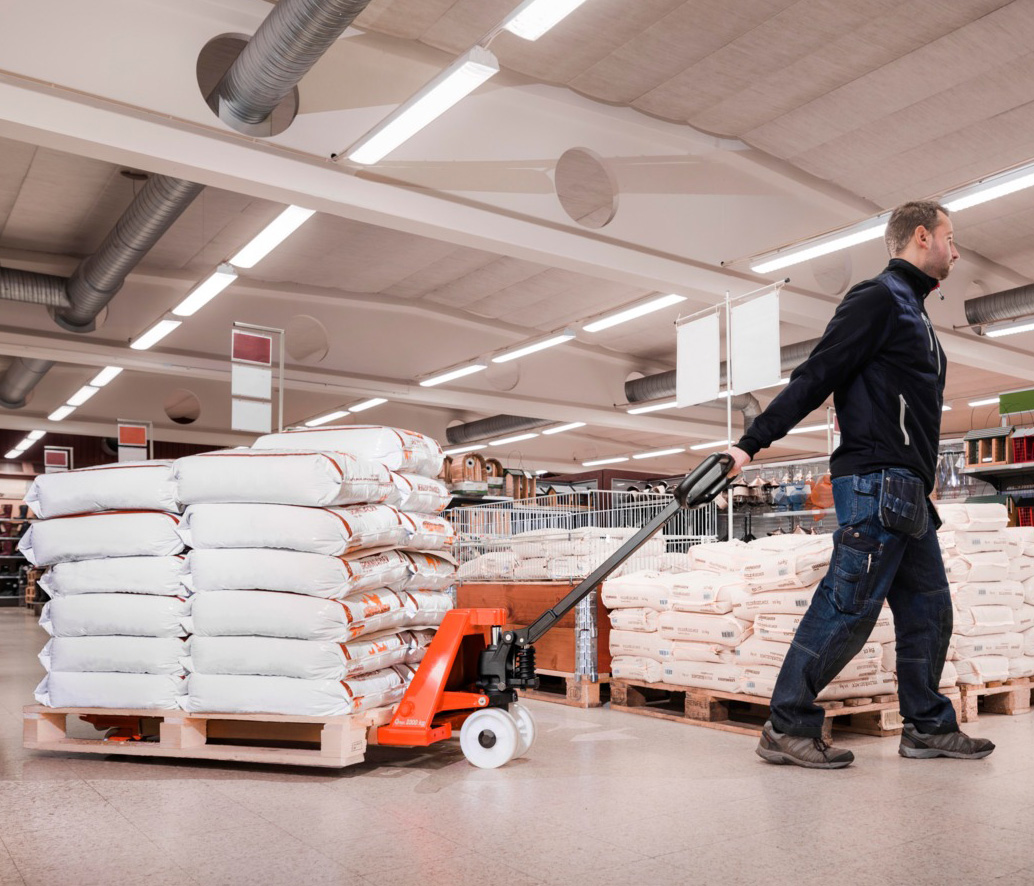 Toyota håndpalleløfter i butik