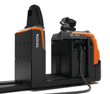 Toyota low level order picker with Li-ion charging