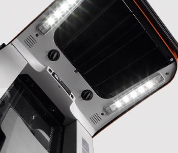 Toyota high level order picker roof with lights