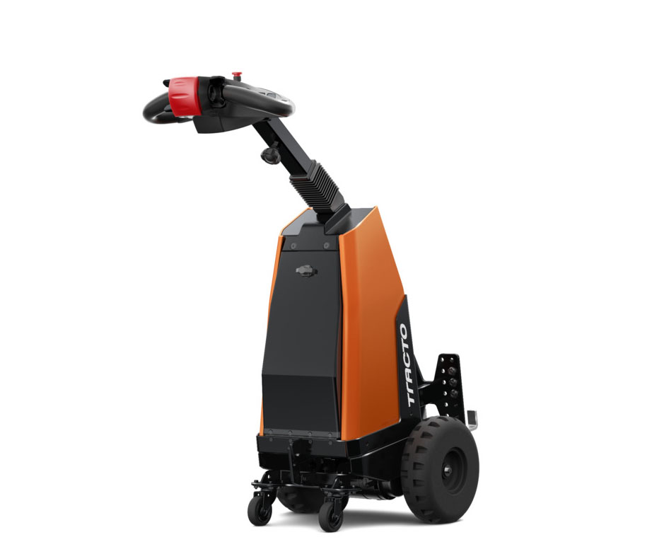 Toyota TWE120 trækker til gående fører fra siden